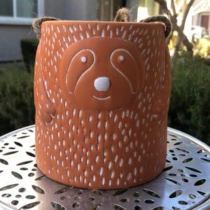 Jute Rope Hanging Decorative Terracotta Sloth Planter Pot Accent